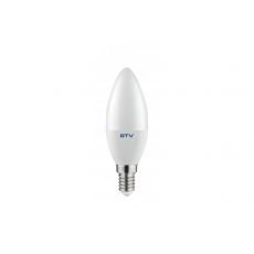 LED žárovka GTV svíčka  C37 E14  8W, 3000K, 720lm, 160°