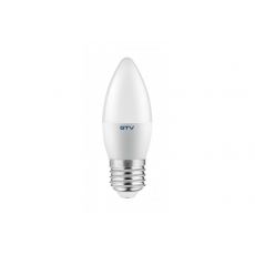 LED žárovka GTV svíčka C30 E27 6W, 3000K, 520lm 160°